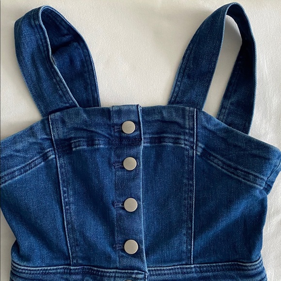 Anthropologie Maeve The Colette Portside Button-Front Jumpsuit Denim Edition - Picture 5 of 16